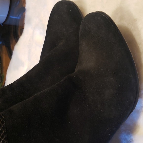 Sam Edelman 10 black sway with leather heels ankle shoes - Picture 5 of 7